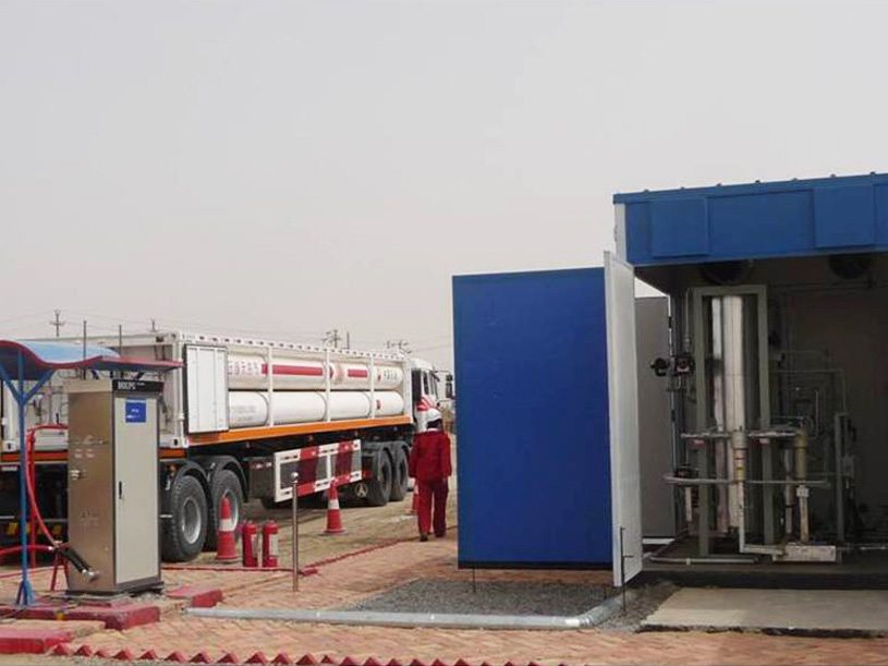 Flare gas recovery dehydration device
